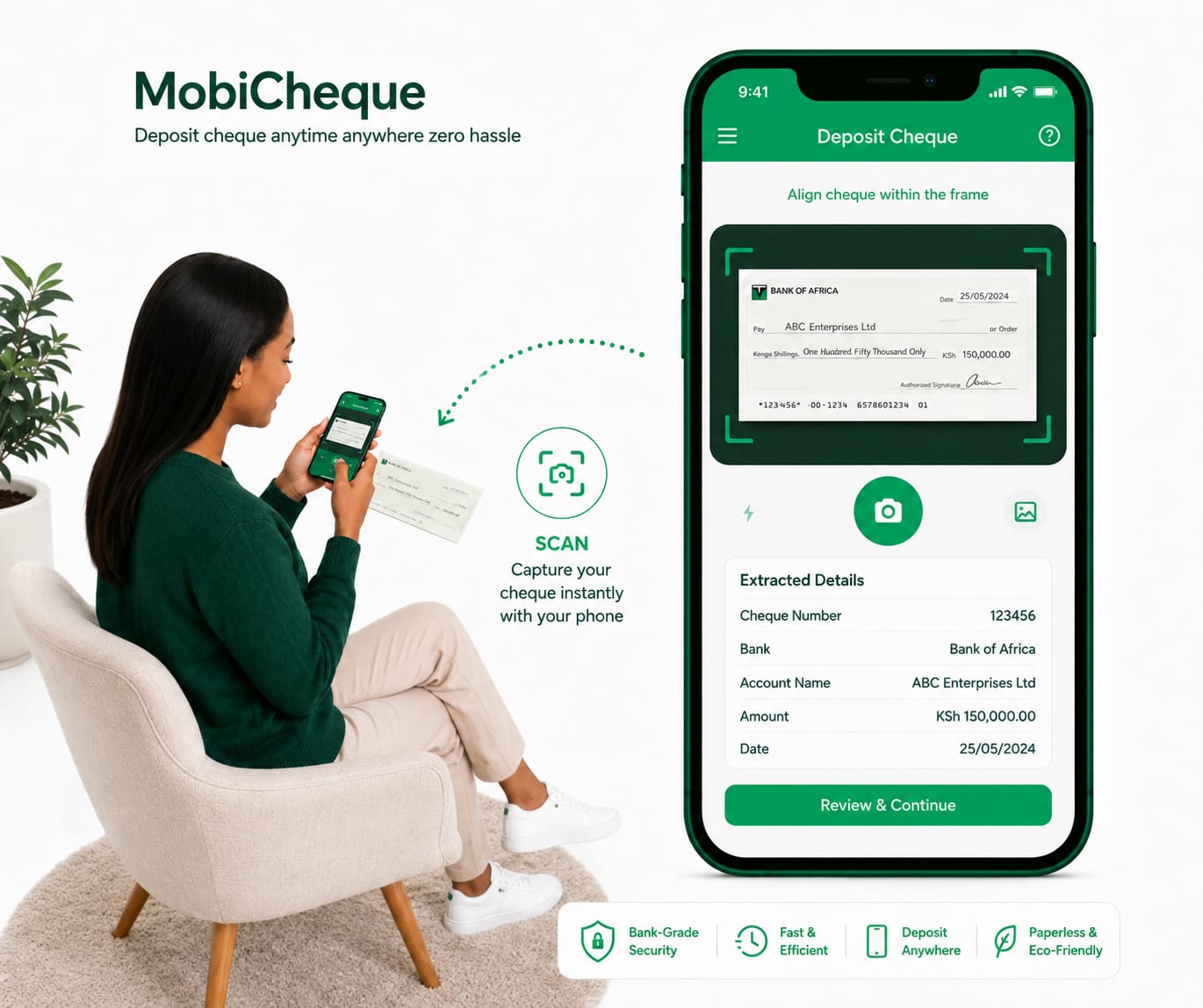 MobiCheque mobile application